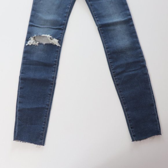 Frame Le Skinny De Jeanne Joli Raw Hem Jeans 25 - Picture 6 of 6